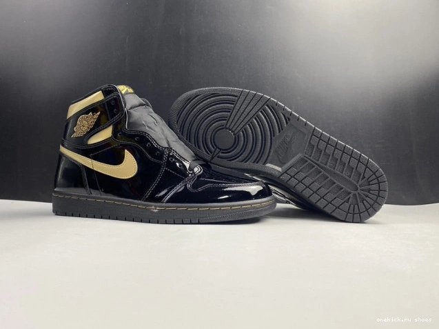 Rep HIGH GOLD JORDAN RETRO BLACK AIR METALLIC 1 555088-032 (2020) 0815